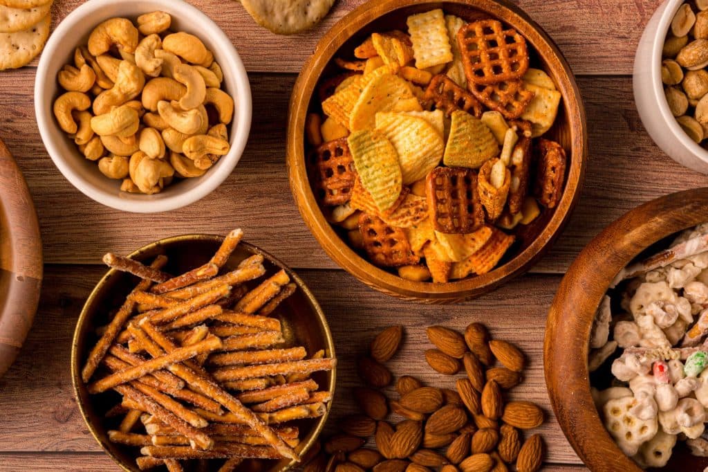 Assortment of healthy local snacks and treats